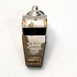 Vintage The Acme Thunderer Whistle - Made in England - Authentic Patina